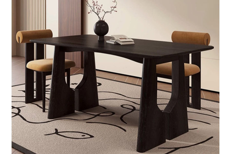 Dining table  Vintage solid wood dining table Rectangular dining table